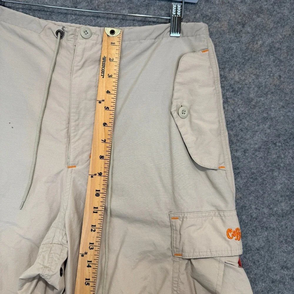 Vintage Caffeine Nylon Blend Cargo Pants Adult XS (29x30) Rave Skater Techno 90s